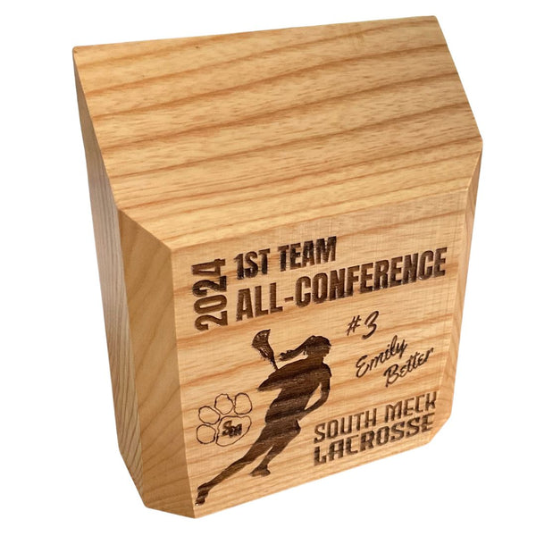 Large White Ash Engraved Trophy
