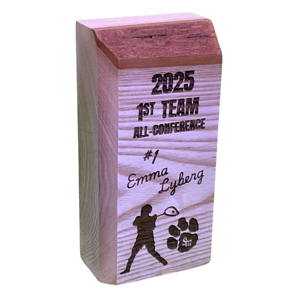 Large White Ash Engraved Trophy