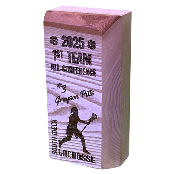 Large White Ash Engraved Trophy