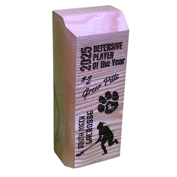 Large White Ash Engraved Trophy