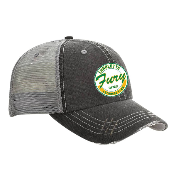 Charlotte Fury - Distressed Trucker Hat