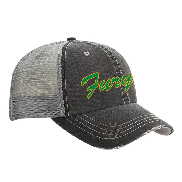Charlotte Fury - Distressed Trucker Hat