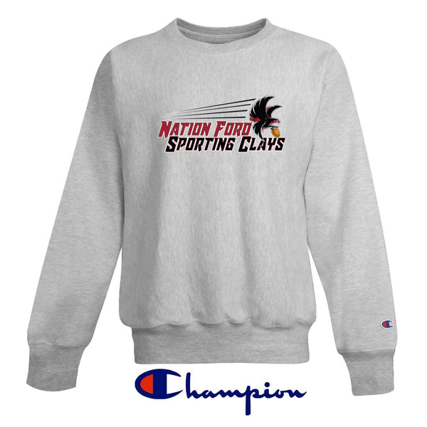 NaFo Sporting Clays 12 oz Champion Crewneck - Flying Falcon