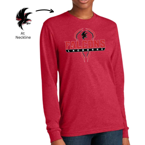 Falcons Lacrosse - Long Sleeve T-shirt