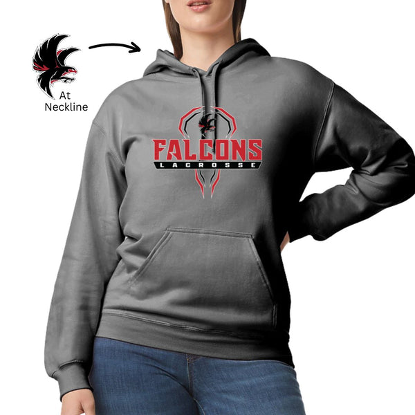 Falcons Lacrosse - 8 oz Hoodie
