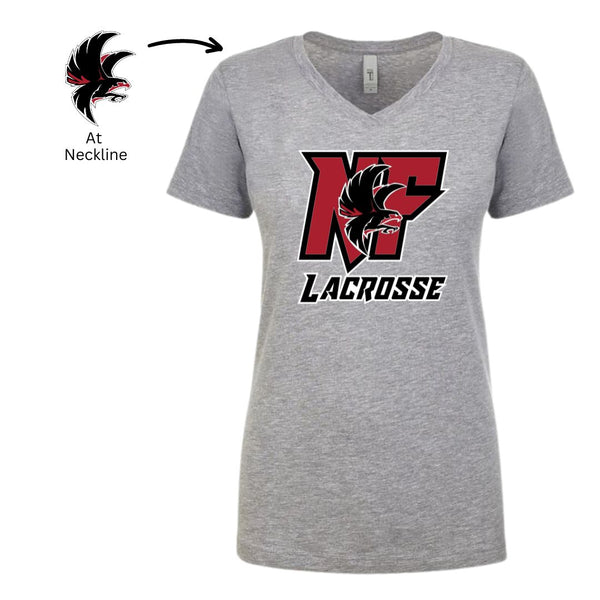 NF Lacrosse - V-Neck Women's Cut T-shirt