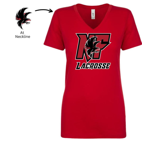 NF Lacrosse - V-Neck Women's Cut T-shirt