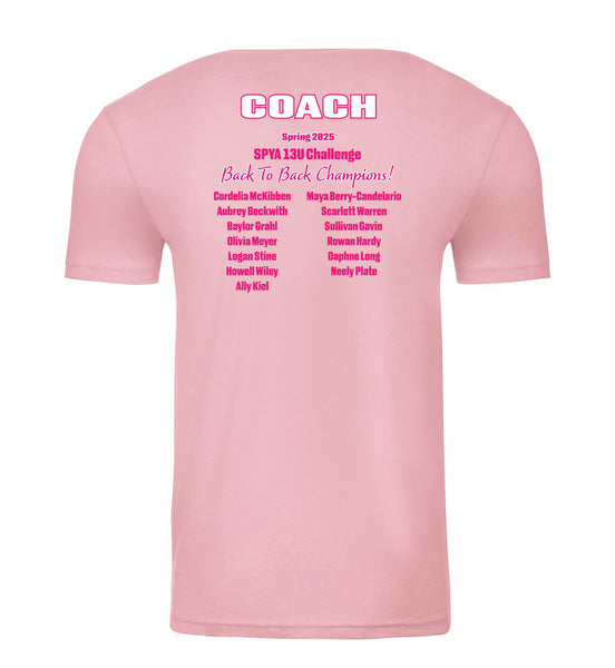 SPYA Softball - 13 U Team's Pink Pony Club T-shirt