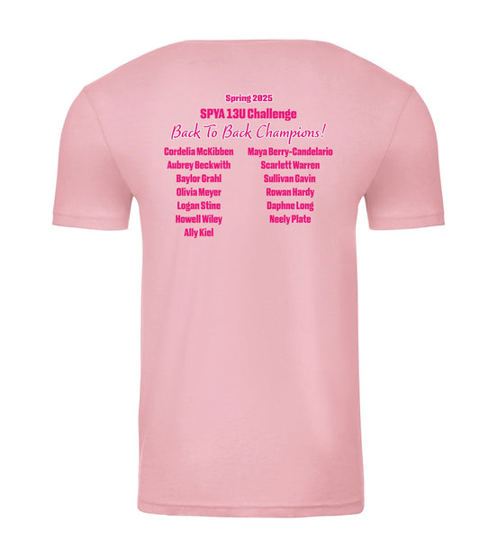 SPYA Softball - 13 U Team's Pink Pony Club T-shirt