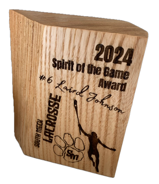 Large White Ash Engraved Trophy
