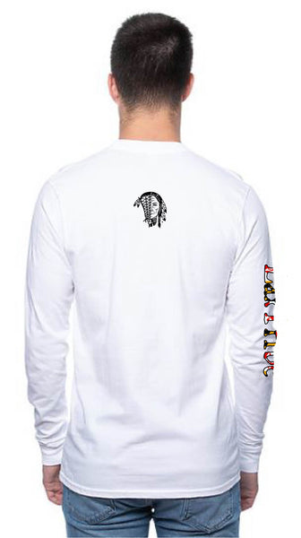 T's - Long Sleeve Unisex - "Maryland Design" White Unisex 100% Cotton