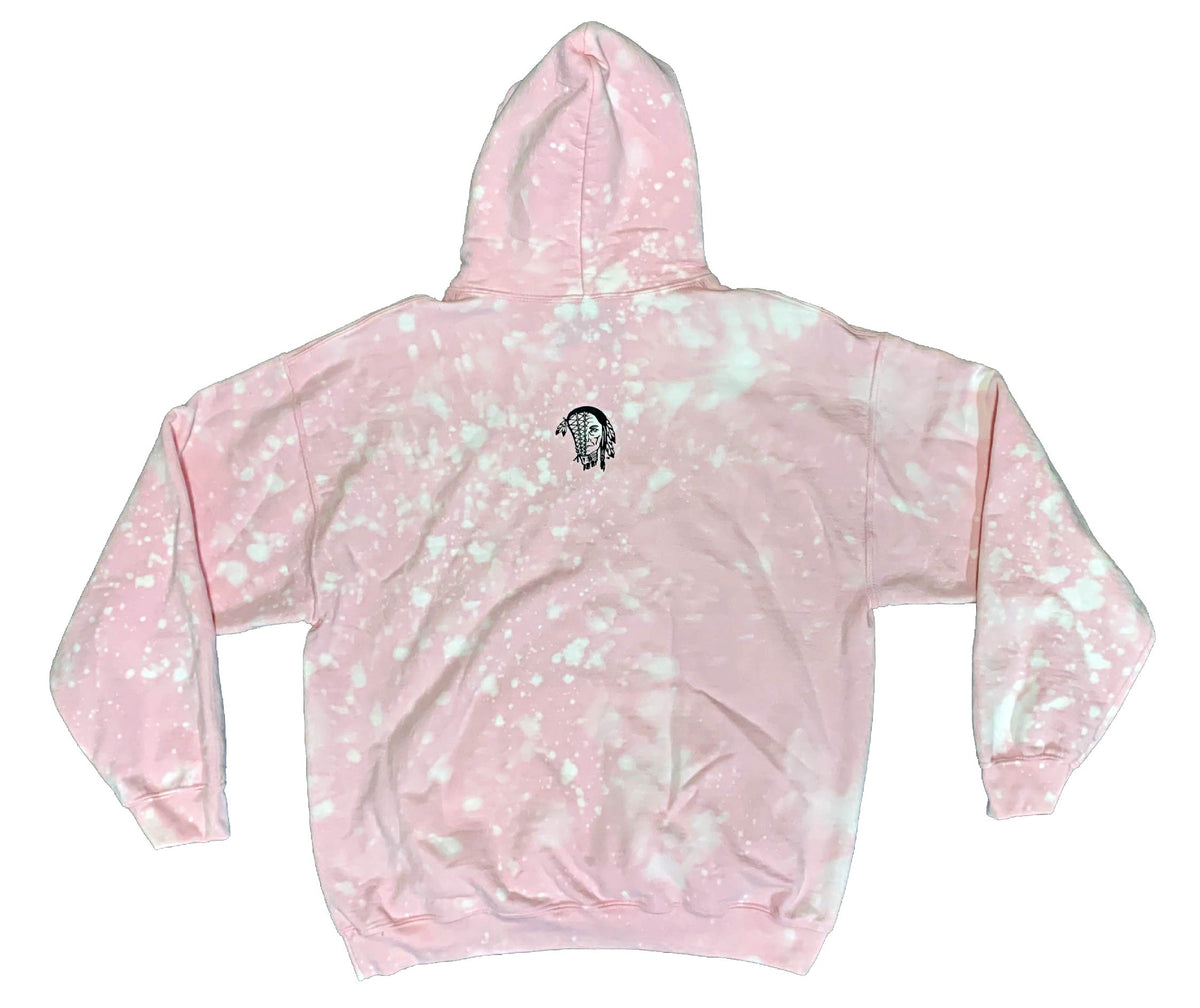 Peace Love Art Black Tie-dye Hoodie (Hot Pink Embroidery) – The Art Therapy  Shop