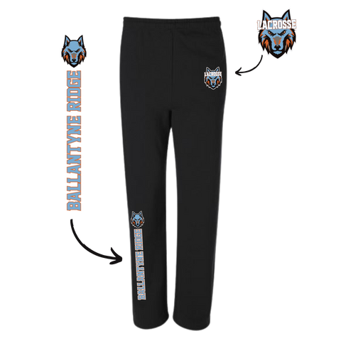 Ballantyne Ridge Lacrosse - 8 oz Pocketed Open Bottom Sweatpants