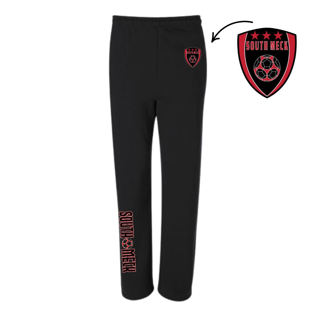 South Meck Soccer - Pocketed Open Bottom Sweatpants