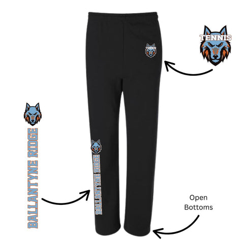 Ballantyne Ridge Tennis - 8 oz Pocketed Open Bottom Sweatpants