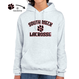 South Meck Lacrosse wPaw - 8 oz Hoodie