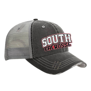 SOUTH Lacrosse Distressed Trucker Hat