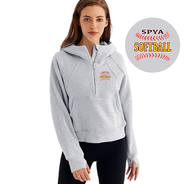 Ladies Crop Hoodie - SP SOFTBALL