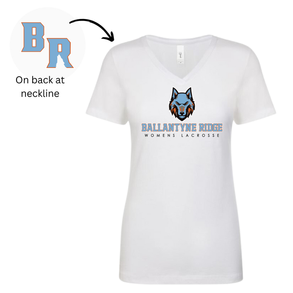 Ballantyne Ridge Womens Lacrosse V-Neck T-shirt