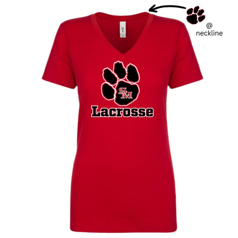 BigPaw Lacrosse - V-Neck Women's Cut T-shirt