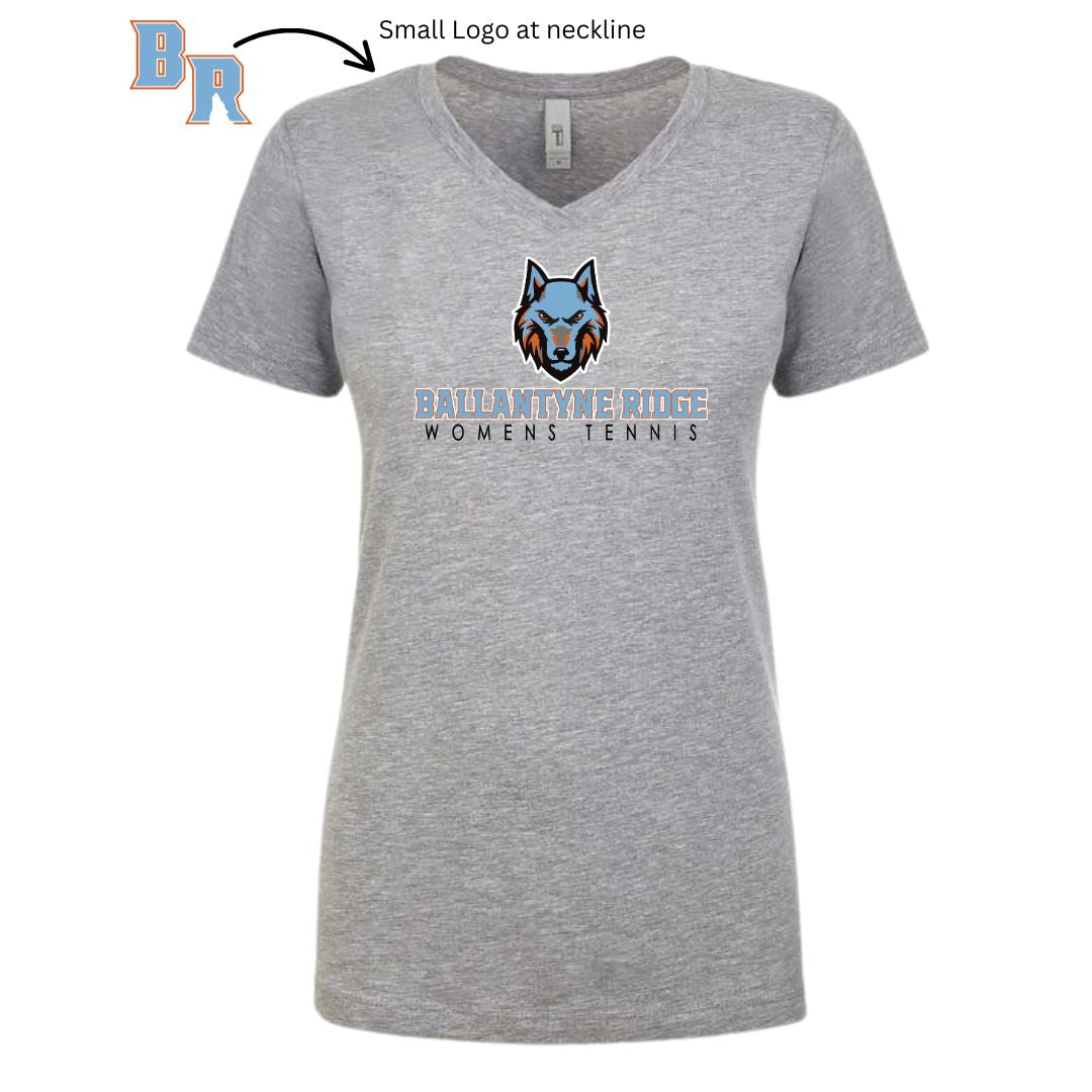 Ballantyne Ridge Womens Tennis V-Neck T-shirt