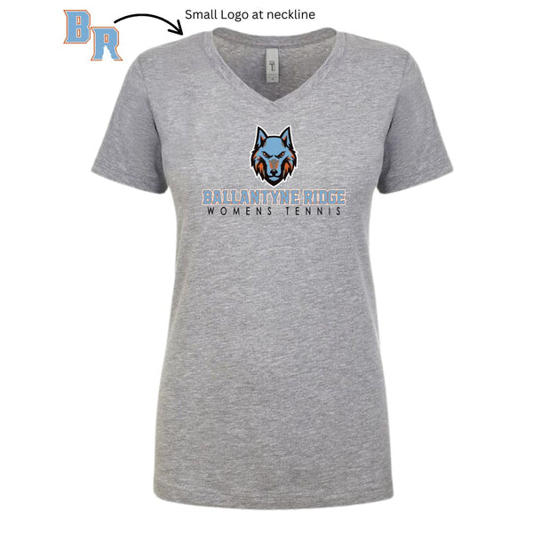 Ballantyne Ridge Womens Tennis V-Neck T-shirt