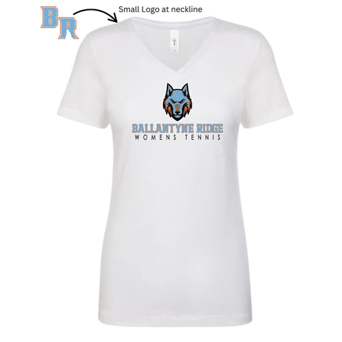 Ballantyne Ridge Womens Tennis V-Neck T-shirt