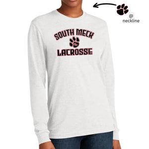 South Meck Lacrosse w/Black Paw - Long Sleeve T-shirt
