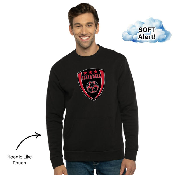 South Meck Soccer - Pocketed Crewneck - 3x State Champ Shield