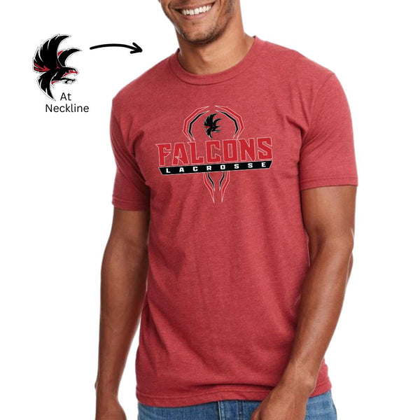 Falcons Lacrosse - 100% Cotton Unisex T-Shirt