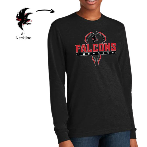 Falcons Lacrosse - Long Sleeve T-shirt
