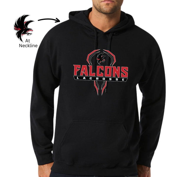 Falcons Lacrosse - 8 oz Hoodie