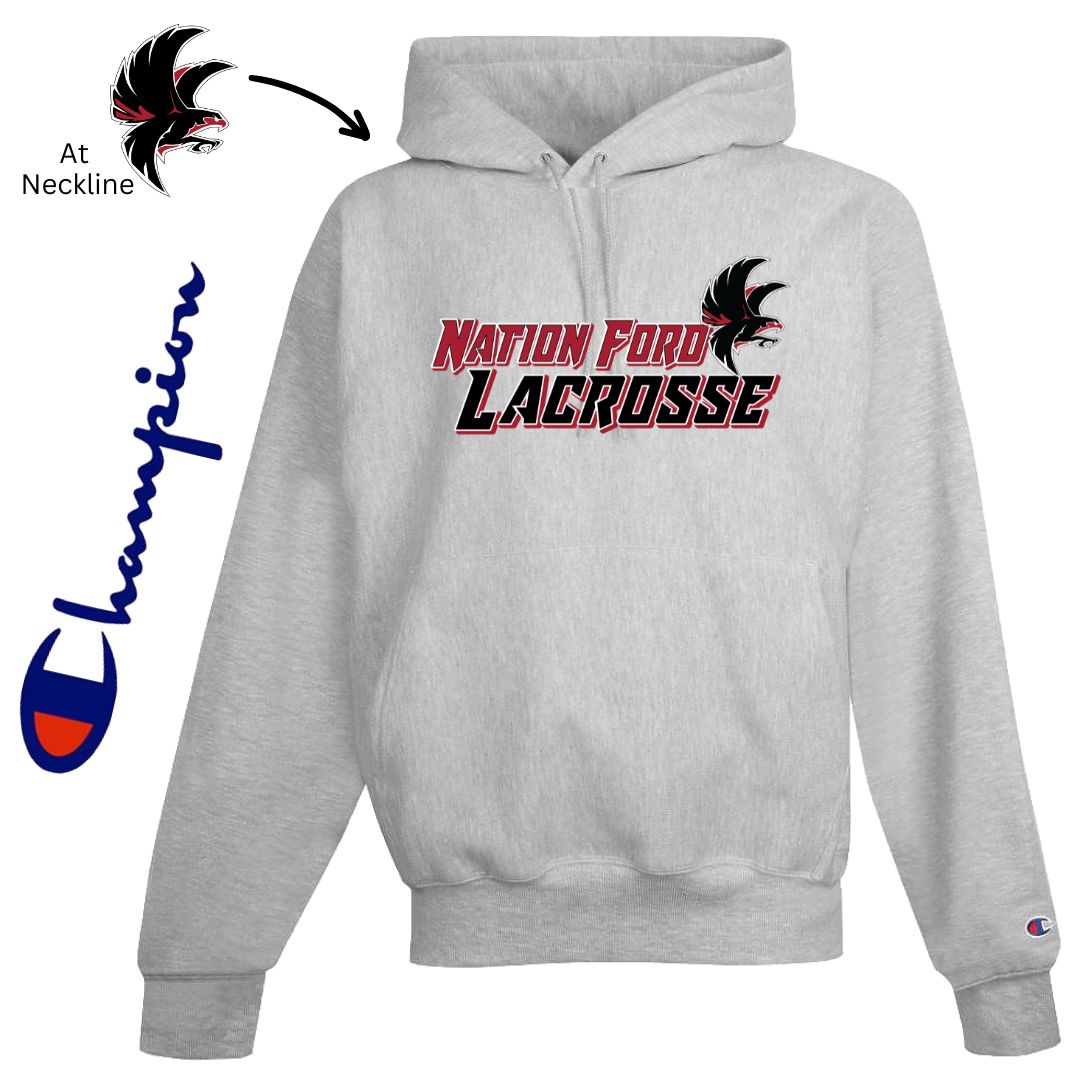 Nation Ford Lacrosse - 12 oz Champion Hoodie