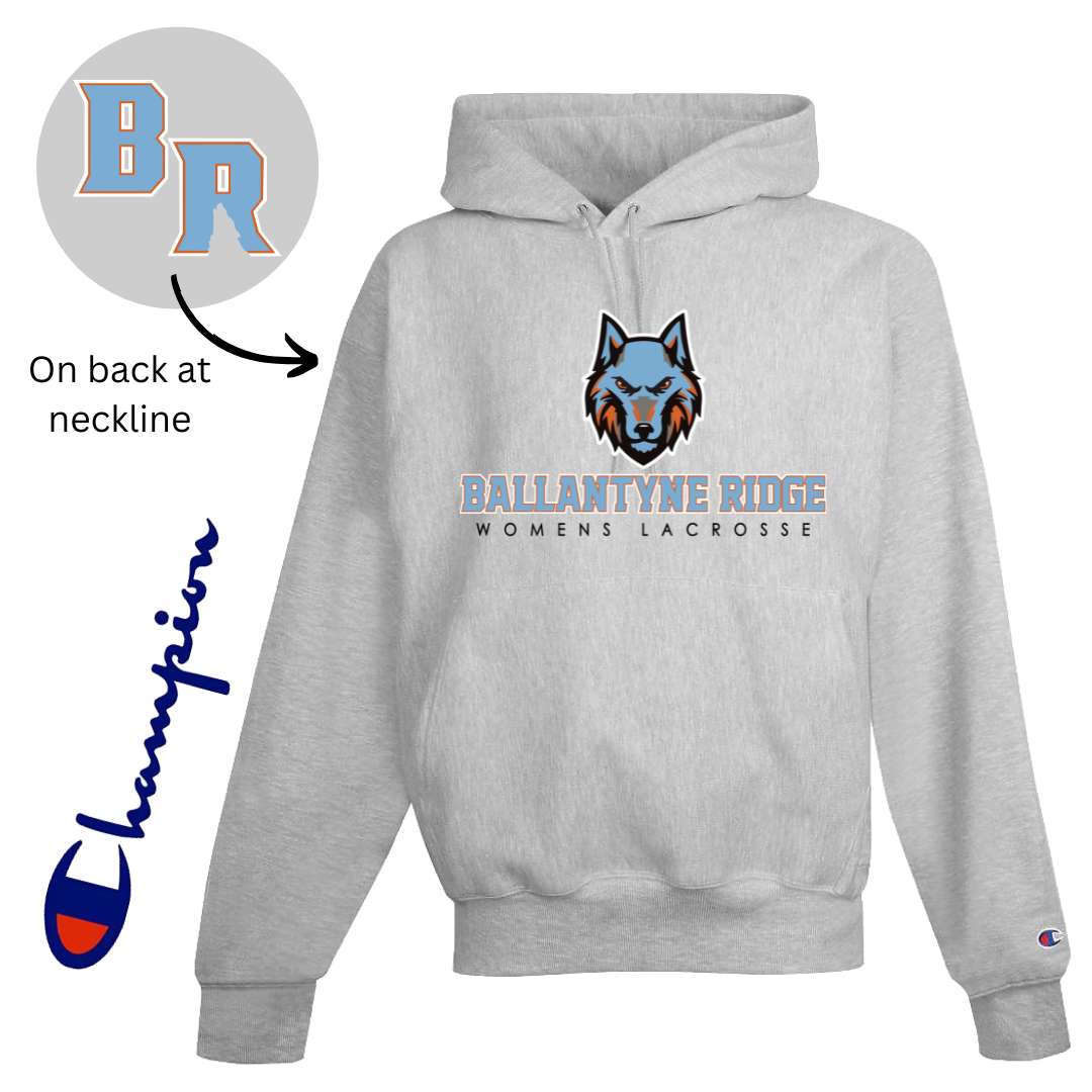 Ballantyne Ridge Womens Lacrosse CHAMPION Hoodie - 12 oz