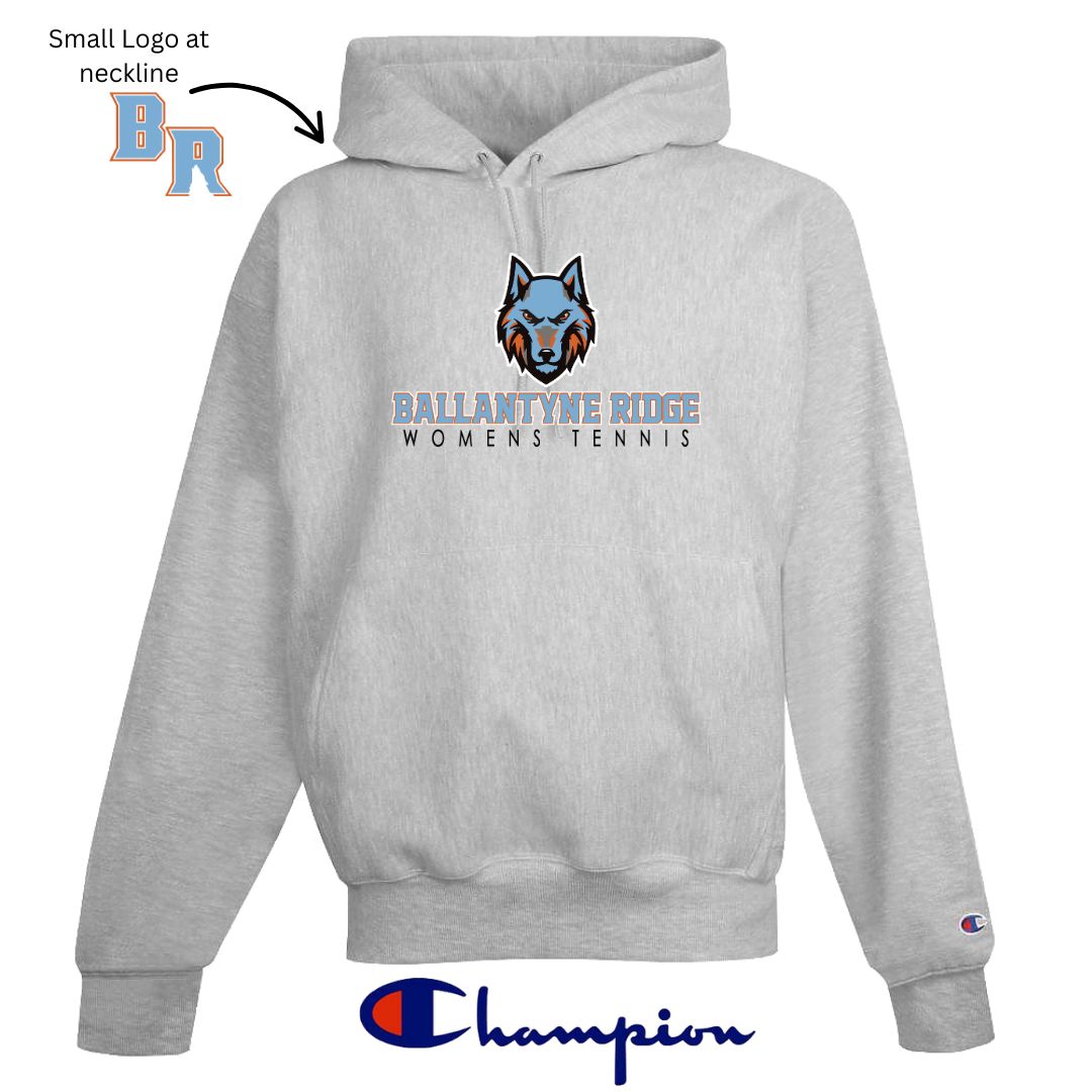 Ballantyne Ridge Womens Tennis CHAMPION Hoodie - 12 oz