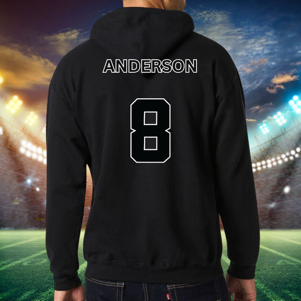 Custom South Meck Football Player Hoodie