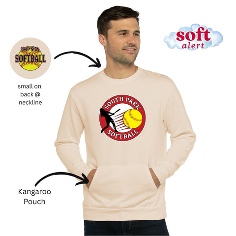 Pocketed Crewneck - SPYA Softball