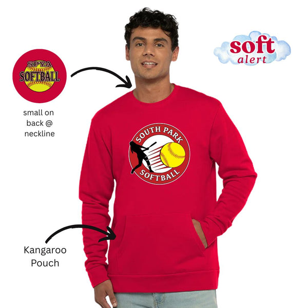 Pocketed Crewneck - SPYA Softball