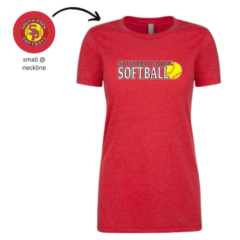 Womens Cut T-shirt - SP SOFTBALL