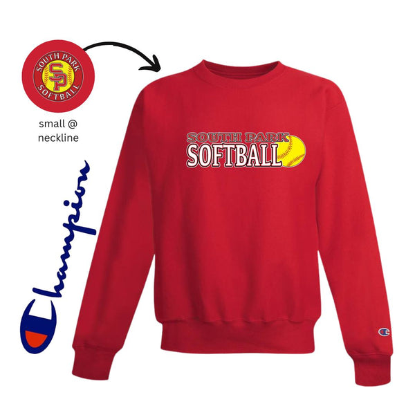 Champion Brand Adult Crewneck - SP SOFTBALL