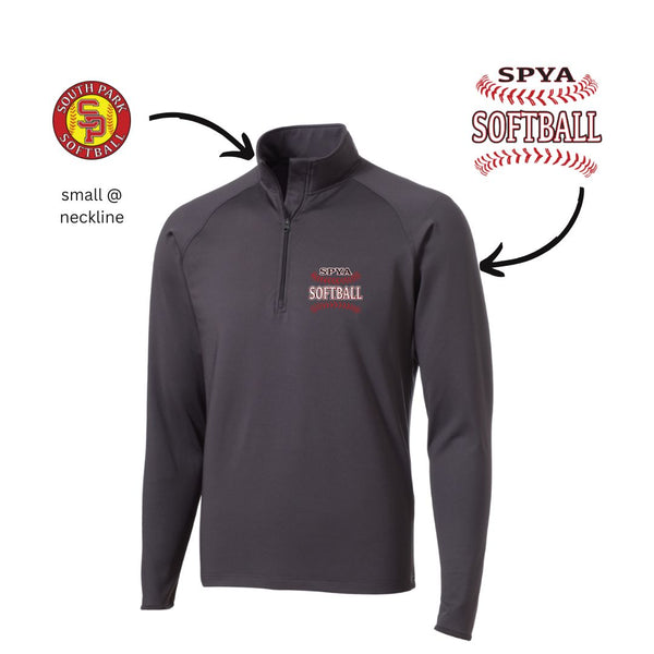 6.8 oz 1/4 Zip Pullover - SP SOFTBALL