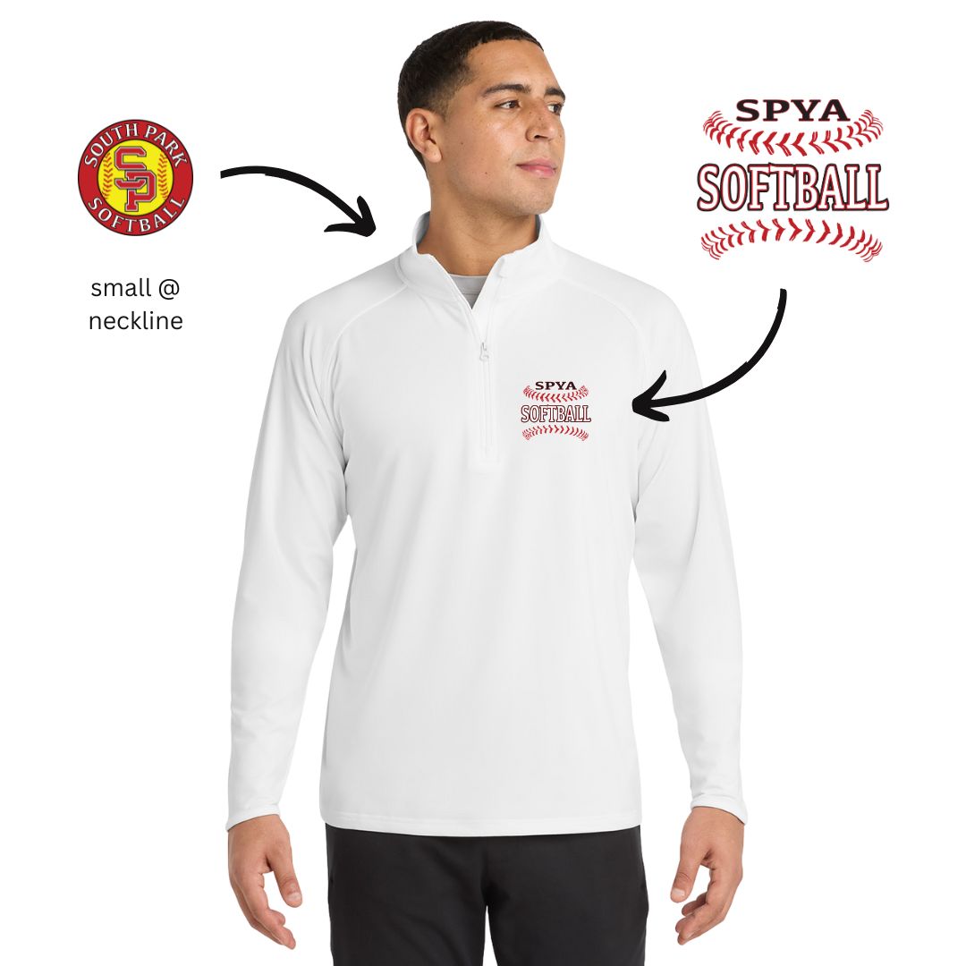 6.8 oz 1/4 Zip Pullover - SP SOFTBALL