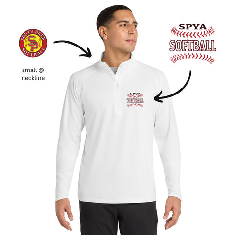 6.8 oz 1/4 Zip Pullover - SP SOFTBALL