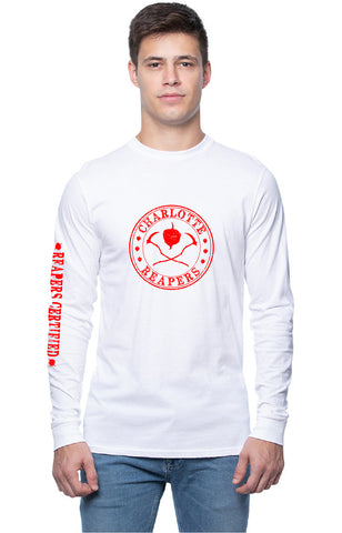 T's - Long Sleeve Unisex - "Charlotte Reapers" design - 100% Cotton