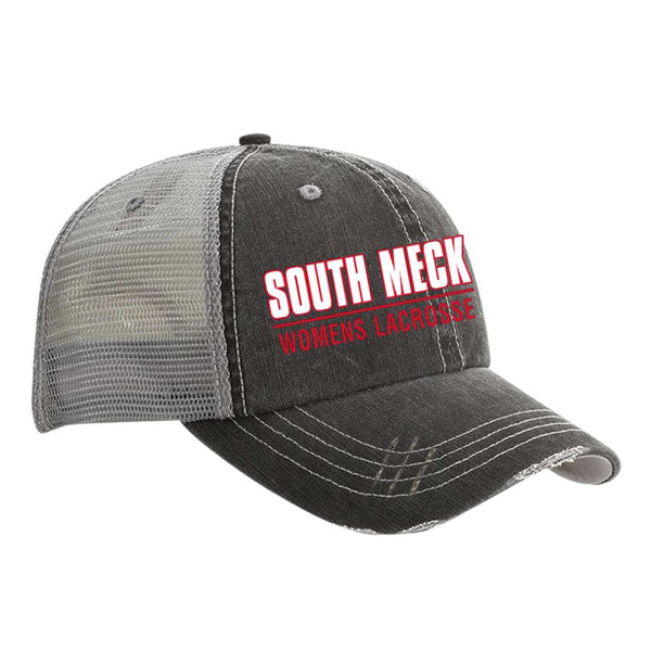 Distressed Ball Cap - South Meck Women's Lacrosse - New 2023