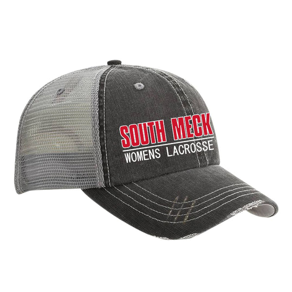 Distressed Ball Cap - South Meck Women's Lacrosse - New 2023