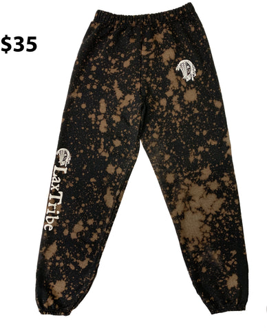 Bleach Splatter Sweatpants - No Pocket - Closed Bottoms